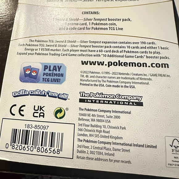 Pokeman Cards 2 sets Silver Tempest Sealed packs - Picture 11 of 16